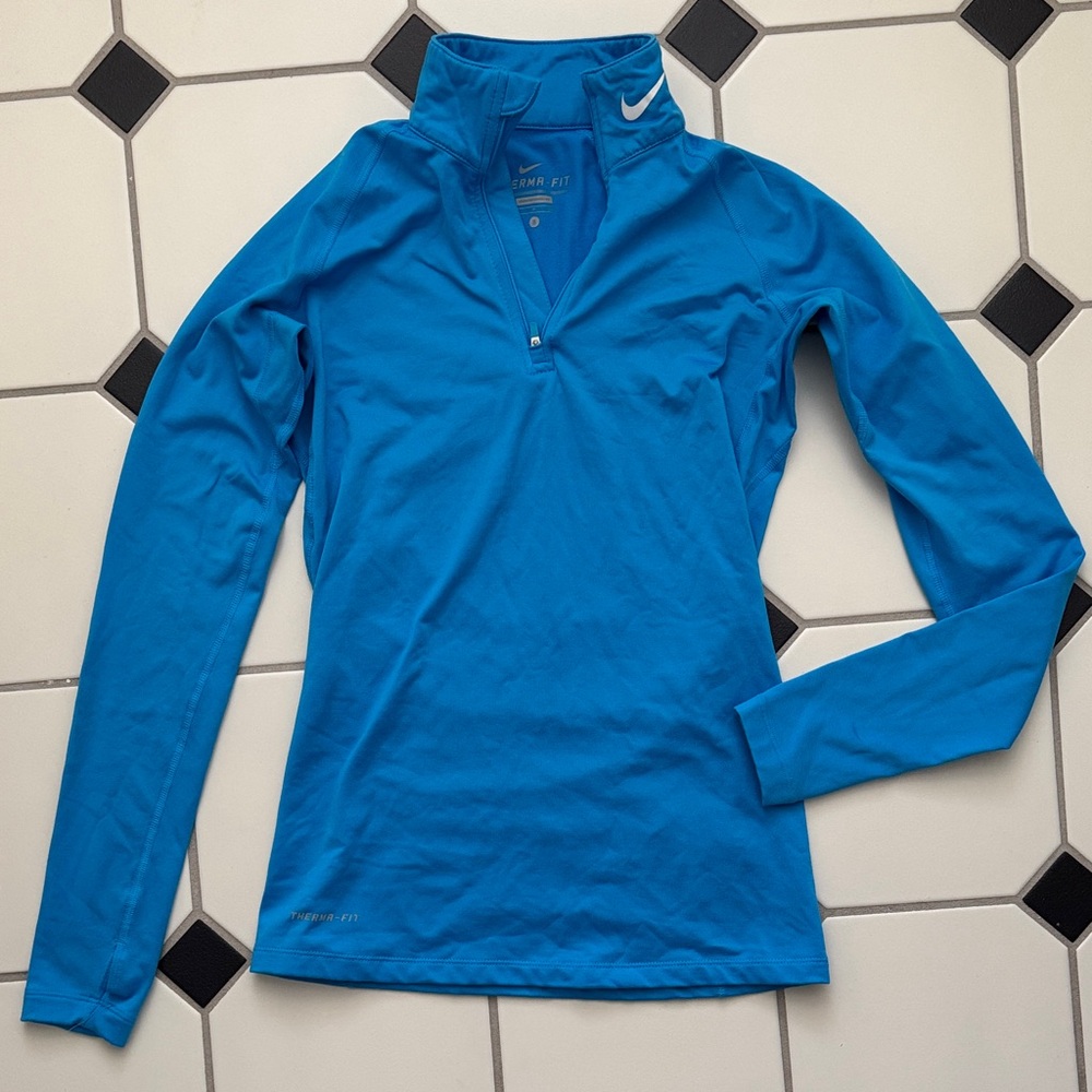 Nike Women's Vibrant Blue Long Sleeve Tee